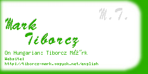 mark tiborcz business card